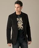 Kenneth Cole REACTION - Kenneth Cole Reaction Crewneck Print Sweater, Pieced Herringbone Blazer & Low-waist Bootleg Jean