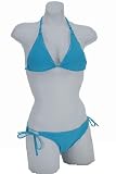 Women's Two piece halter bikini swimwear with removable padding - Style E