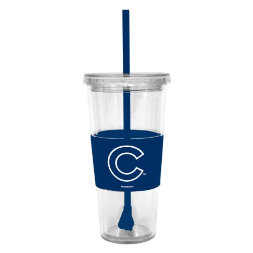 MLB Chicago Cubs Boelter Lidded Cold Cup with Straw