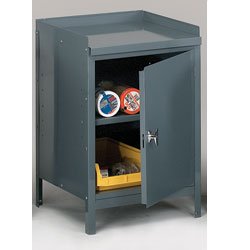 EDSAL Two-Shelf Shop Cabinet - Gray