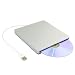 eSynic USB Slot in Slim SATA DVD±RW Optical Drive Burner Writer For Macbook / Macbook PRO / Air Mac Mini Superdrive Siliver Color - Support Windows and MAC OS