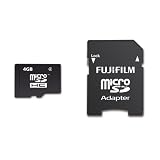 Fujifilm 4GB Class 4 Micro SDHC Micro SD Card includes Adaptor For Full size SD