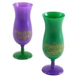 Mardi Gras Hurricane Glass