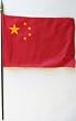 China - 8" x 12" World Stick Flag