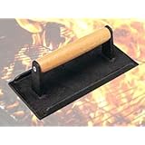 Update International New 8" Barbecue BBQ Grill Steak Weights, Heavy-Weight, Hamburger Bacon Sausage Grill Press, Commercial Grade, Cast Iron