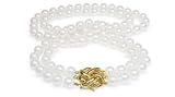 5.5x6mm A+ Quality Double Strand Japanese Akoya saltwater cultured pearl necklace 15
