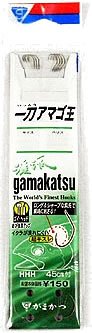 がまかつ(Gamakatsu) 一刀アマゴ王 糸付45cm 7本入 茶 釣5/ハリス0.4 11530