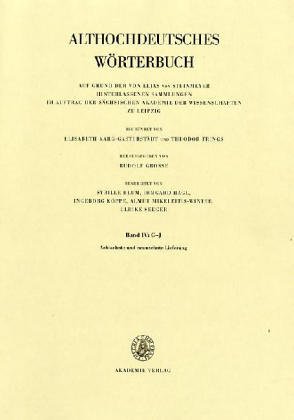 Althochdeutsches Wörterbuch : 18./19. Lieferung (houga-ibu)