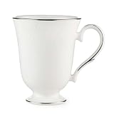 Lenox Floral Veil Bone China Platinum Banded Accent Mug