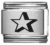 Clearly Charming Star Laser Italian Charm