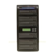 Produplicator 6 SATA Burner DVD CD Duplicator Machine + Built-In 250GB Hard Disk Drive (Standalone Audio Video Copy Tower, Disc Duplication Device)