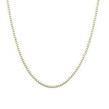 Yellow Gold 16in & .9mm Box Chain Necklace