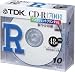 TDK CD-Rデータ用700MB 48倍速ホワイトプリンタブル 5mm厚ケース入り10枚パック [CD-R80TWX10S]の画像