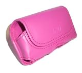 Premium Executive Magenta Pink Leather Carrying Case Pouch for Motorola VE20, V750 Adventure, RAZR V3 / Samsung A900 Blade, U540, U740 Alias, M610 / LG VX8650 Chocolate 3, AX565, VX8700, VX8600, KE970 / UTStarcom 8932