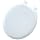 Mayfair 20SLOWC 000 Slow-Close Plastic Toilet Seat with Lift-Off Hinges, STA-TITE Seat Fastening System and DuraGuard Antimicrobial, Round, White