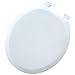 Mayfair 20SLOWC 000 Slow-Close Plastic Toilet Seat with Lift-Off Hinges, STA-TITE Seat Fastening System and DuraGuard Antimicrobial, Round, White