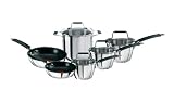 T-Fal Avante 10-Piece Coated Stainless Steel Cookware Set