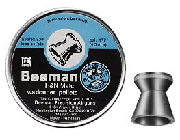 Beeman H&N Match .177 Cal, 8.09 Grains, Wadcutter, 500/Tin