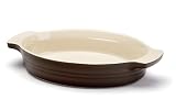 Review Le Creuset PG1040-2440 / Le Creuset Stoneware 9-1/2-Inch Oval Baking Dish, Dark Chestnut