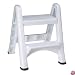 Rubbermaid 4209 EZ Step Folding Stool, 2-Step, White