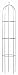 Obelisk mit Spirale 160 cm anthrazit 10995