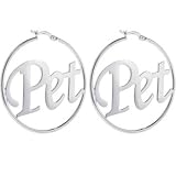 PENTHOUSE Sterling Silver PET Hoop Earrings