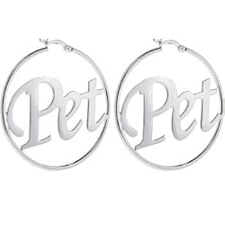 PENTHOUSE Sterling Silver PET Hoop Earrings