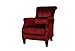 Baxton Studio Conti Red Fabric Club Chair