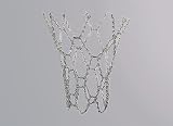Metall-Basketball Netz, silber, Stahl,