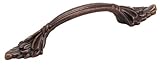 Amerock BP1330RBZ Natural Elegance Pull, Rustic Bronze, 3-Inch Center-to-Center