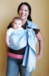 Picture of Cozy Ellaroo Baby Carrier Lightly Padded Baby Sling Sky Large B0016MJ8MW (Baby Carriers)