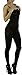 ToBeInStyle Women's Opaque Crotchless Spaghetti Strap Body Stocking - Black - R