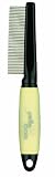 Conair Yellow Dog Comb with Memory Gel Grip, Dog Home Grooming, Medium, Yellow