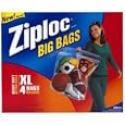 Ziploc Big Bag Double Zipper, X-Large, 4-Count