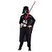 Original Darth Vader Star Wars Kinder Kost�m Set - 4 teilig mit Umhang, Brustteil, Maske und Lichtschwert