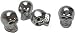Sports : 4 Ventilkappen TOTENKOPF Auto Motorrad CHROM - OPTIK
