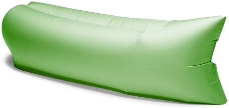 Outdoor Convenient Inflatable Lounger Air Sleeping Bag, Chinget Portable Environmental Hangout Nylon Fabric Sleeping Compression Air Bag (Green)