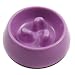 Healthy Diet Slow-Eating Anti-Gulping Pet Food Bowl (for Dogs & Cats) - Color: Dark Pink, Size: Small