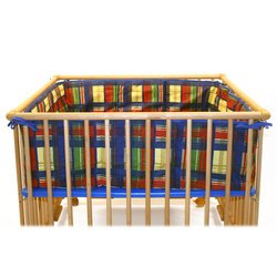 Buy Low Price Cozy Kettler Kids 4-Sided Padding-Plaid H9054447
