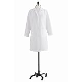 Medline Ladies Lab Coat W/ Back-Belt - White, medium - Model MDT13WHT2E