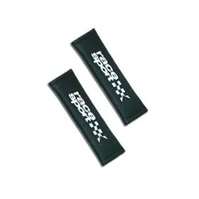 Pair Of Race Sport Car Seat Belt Harness Shoulder Pads In Black
