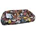 FOUR PAWS DOG BED CRATE PAD SKULL MULTI PATTERN