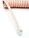 Telephone Cord Handset Curly - Phone Color Ladies Pink 15ft - Works on virtually All Trimline Phones and Princess Telephones - Landline Telephone Accessory iSoHo Phones