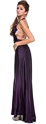 Sexy Sophisticated Winter Full Length Satin Evening Dress/Homecoming Dress/Bridesmaid Dress/Pageant Dress/Prom Dress/Quinceanera Dress/Party Dress 