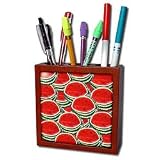 Fruit Food - Watermelon - Tile Pen Holders-5 inch tile pen holder