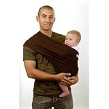Peanut Shell Chocolate Baby Sling - Medium