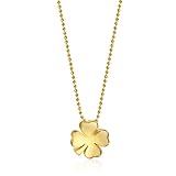 Alex Woo Little Luck 14k Yellow Gold Four Leaf