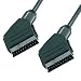 Scart Lead - 1m - Male Plug to Plug - 21 Pin Fully Wired - High Quality Cable - Indigo Banana Media (1 Metre, Black)