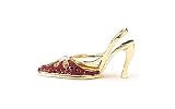 Swarovski Crystal Red High Heel Business Card Holder