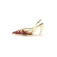 Swarovski Crystal Red High Heel Business Card Holder